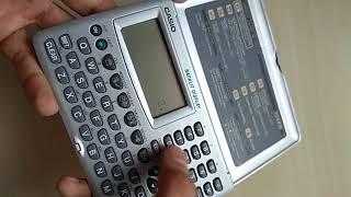 Intriducing my casio digital  diary sf-3900er 128 kb