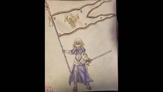 Jeanne D'arc drawing + commentary and update