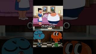 Funny Family Guy vs Gumball Diabeto Animated Clip #gumball #shorts #familyguy
