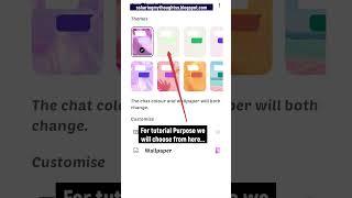 How to Change Chat Background on WhatsApp for One Person #whatsapp #sharingmythoughts