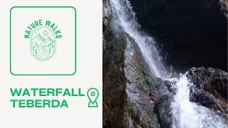 Look at the waterfall in Teberda, listen to the sound of the waterfall