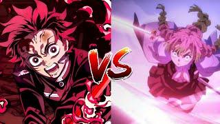 Tanjiro vs mitsuri (intense battle)