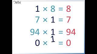 How to Multiply by 0 and 1