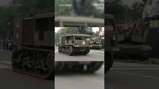 Trump salutes Military convoy during parade