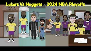 Lakers Vs Nuggets 2024 NBA Playoffs - Cartoon Parody