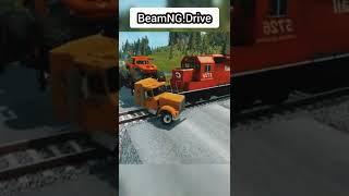 Cars vs Portal Trap With Slide Colors - Double Flatbed Long Trailer Truck Rescue Cars - BeamNG.Drive