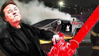 Tesla "Protests" that Turned into Vandalism & Arson │ Explained in Autistic Detail