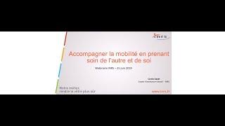 Webinaire - Aide et soin à la personne - Accompagner la mobilité de la personne aidée