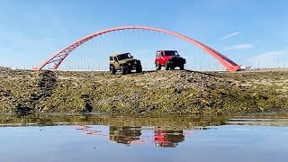 Покоряем бездорожье на двух Jeep Wrangler)). #scale4x4 #4wd #rc #offroading