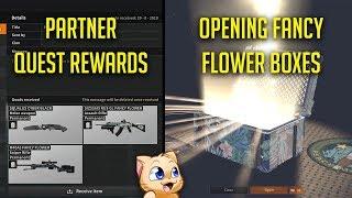 Partner Quest Rewards & 35+ Fancy Flower Box Opening | Black Squad