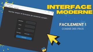 PYTHON : CREER DES INTERFACES GRAPHIQUES MODERNES FACILEMENT !!