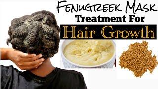 FENUGREEK MASK For Fast Hair Growth || Results  #fenugreekseeds #hairgrowth