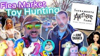 Toy Hunting at the Sacramento Antique Fair (Flea Market) w/ Enzo from @thee_junkdrawer