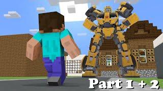 Transformers : Part 1 + 2 - (Robot Battle)