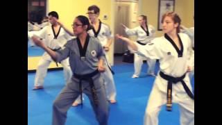 U.S. Martial Arts Center Black Belts performing Poomsae Keumgang