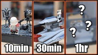 I Built Three Of The BRAVEST Clones In The Clone Wars As LEGO Star Wars Mocs In 10min 30min and 1hr