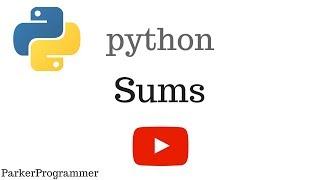 How to Total (Sum) the Items of a List | Python Tutorial | ProgrammerParker