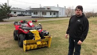 Rammy ATV Snowblower 120 with electric control in USA overview