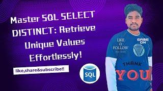 Master SQL SELECT DISTINCT: Retrieve Unique Values Effortlessly!