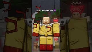 When you fake AFK in ROBLOX Saitama Battlegrounds