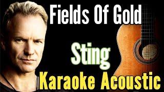 Sting - Fields Of Gold (Karaoke Acoustic Guitar KAG)#karaoke #acoustickaraoke #lyrics