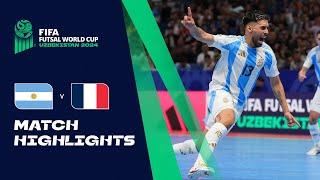 HIGHLIGHTS: Argentina v France | FIFA Futsal World Cup Uzbekistan 2024