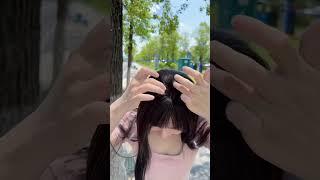 Cute girl Would you like to have such a realistic wig Increase hair volume #wigs #trending