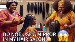 IF ONLY THEY KNEW WHY MIRRORS ARE NOT ALLOWED IN HER HAIR SALON..Before using a mirror, Watch this.