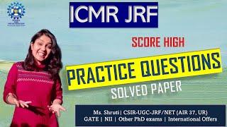 Upcoming DHR-ICMR  Practice Questions | Solved Paper