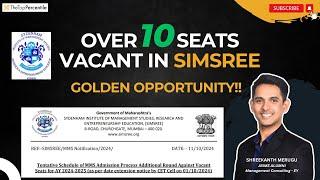 Over 10 Seats Still Open at SIMSREE!!! Don’t Miss This Golden Chance for MBA