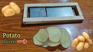 Home Made Potato Chips Cutting Machine | manual chips machine | potato slicer | @TM Makers