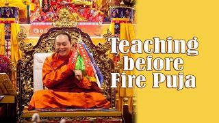 English teaching on 21 Jan 2017 - Teaching before Fire Puja