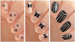 New Year's Eve Nail Art 2025  3 Minimalist NYE Nail Art Designs!