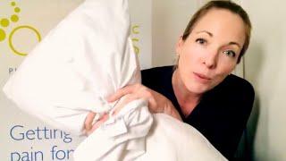 Pillow trick to relieve neck pain, shoulder pain or headaches at night. Reduce pain and sleep well.
