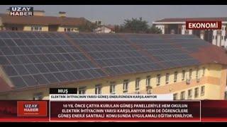 Muş Mesleki ve Teknik Anadolu Lisesi, elektrik ihtiyacının yarısını güneş enerjisinden karşılıyor