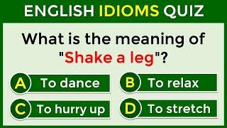 English Idioms Quiz | CAN YOU SCORE 30/30? 96% Cannot! #challenge 60