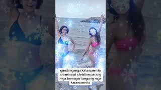 Gandang Hubog na katawan ang dalawang magkapatid na ito #showbiz #aramina #christinereyes