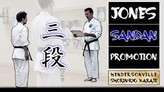 Eli Jones | Sandan Promotion | Hendersonville Shorin-Ryu Karate