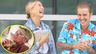 Justin Bieber and Hailey Bieber Making FUN of Taylor Swift