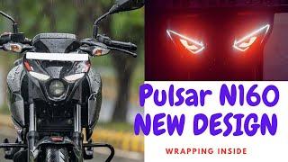 Pulsar N160 New look || Head light Modified || Eyes Design Complete Work