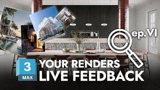 Send your 3D RENDER | Live feedback from VizAcademy! | Ep.06