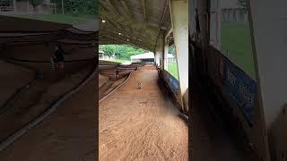 4x4 RC Nitro Buggy On Rails! Riding Wheelie After Jump! 1/8 Scale RC Buggy!