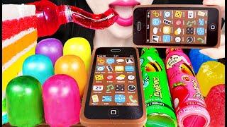 ASMR Edible iPhone Honey Jelly 먹는 아이폰 컬러 딕만스 꿀젤리 먹방 Mukbang, Eating