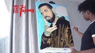 Drake "Don't be a Wasteman" | M.Falconer | Time Lapse Painting