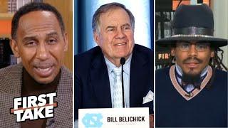 FIRST TAKE | Stephen A. RIPS Cam Newton for saying Bill Belichick is best thing for UNC since Jordan