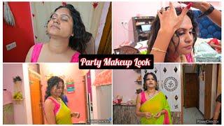 पहली बार इतना अच्छा मेकअप हुआ है मेरा!!Party Makeup Look Reveal Itni sundar or main 