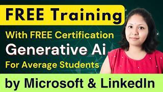 FREE IT Course and FREE Certificate by Microsoft and LinkedIn. Any one can do this.