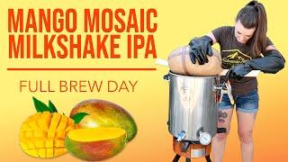 Mosaic Mango Milkshake Homebrew IPA Brewday