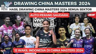 Drawing Semua sektor China Masters 2024 ~ Auto Perang Saudara!! - 12 Wakil Berlaga di China Masters