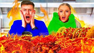 Eating the SPICIEST Food from Every Restaurant in my City!! *WE CRIED*